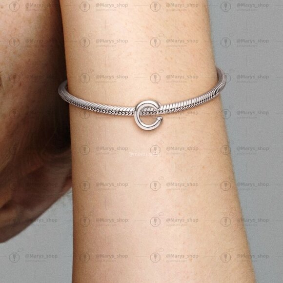 Pandora Letter C Alphabet Charm - Picture 2 of 2